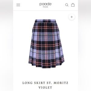 Paade Mode tartan pleated skirt